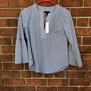 J Crew Bell Sleeve Blouse Size 00P